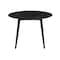 Armen Living Arcadia and Azalea 42" Round Gray and Black Wood 5 Piece Dining Set SETARDI5AZBLGR42 - alternate 2